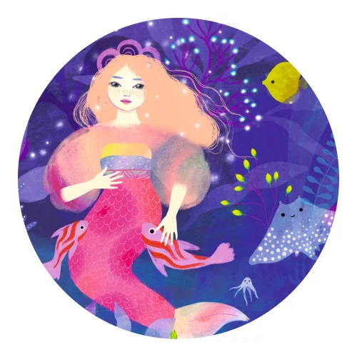 Formadobozos puzzle - Ella a sellő, 36 db-os - Ella, the mermaid