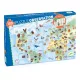 Megfigyeltető puzzle - Föld állatai, 100 db-os - Animals of the earth