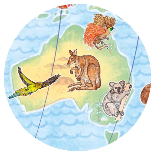 Megfigyeltető puzzle - Föld állatai, 100 db-os - Animals of the earth
