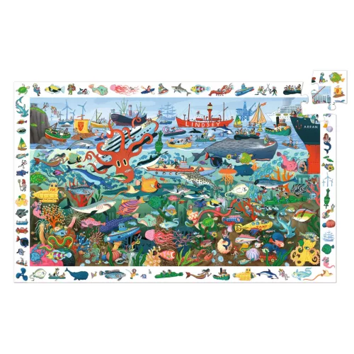 Megfigyeltető puzzle - Tenger titkai, 200 db-os - Secrets of the Sea