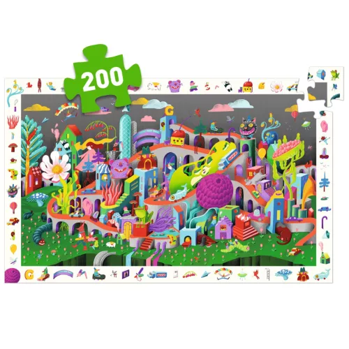 Megfigyeltető puzzle - Őrült város, 200 db-os - Crazy Town