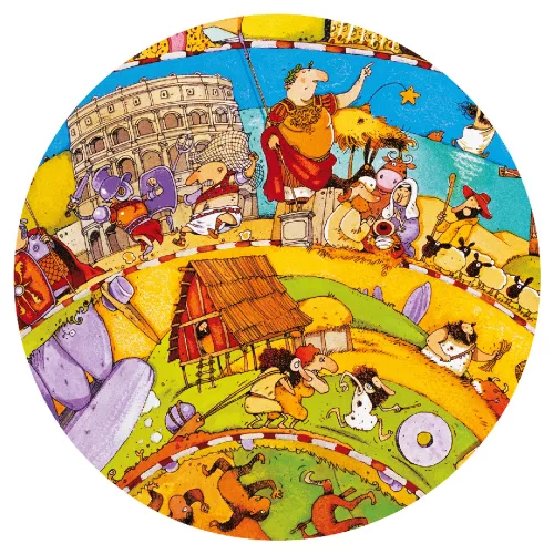 Megfigyeltető puzzle - Történelem, 350 db-os spirál puzzle - History + booklet