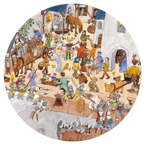 Megfigyeltető puzzle - Bevehetetlen vár, 100 db-os - Fortified castle