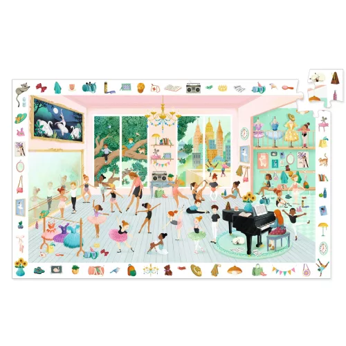 Megfigyeltető puzzle - Balett iskola, 100 db-os - The dance school