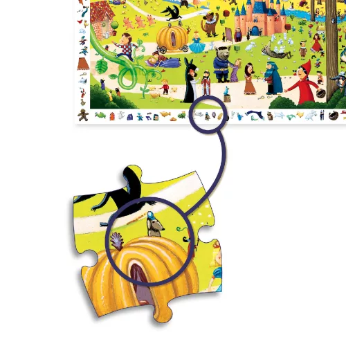 Megfigyeltető puzzle - Mesék, 54 db-os - Tales