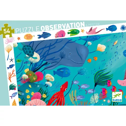 Megfigyeltető puzzle - Tengerben, 54 db-os - Aquatic