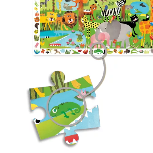 Megfigyeltető puzzle - Dzsungel, 35 db-os - Jungle