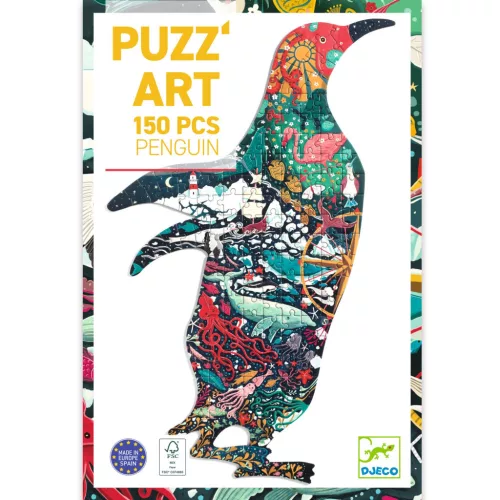 Művészeti puzzle - Pingvin, 150 db-os - Penguin