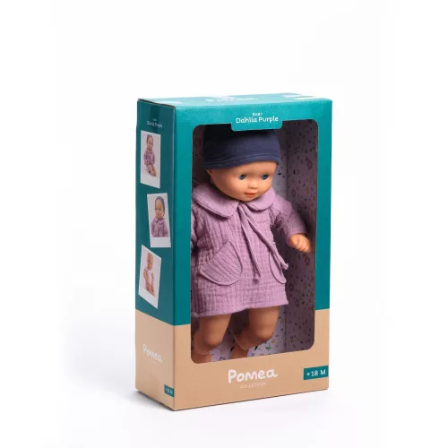 Játékbaba - Lila Dália, 32 cm - Dalhia Purple
