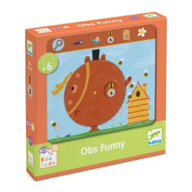   Fejlesztő játék, megfigyelés - Keress és pörgess, Tréfás - Eduludo Obs Funny