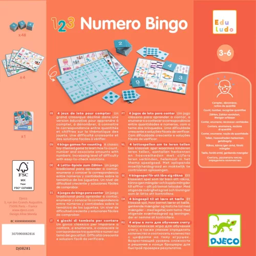 Fejlesztő játék - Számos bingó - Numero Bingo