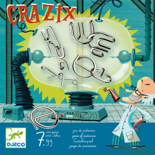 Logikai játék - Fém ördöglakatok - Crazix