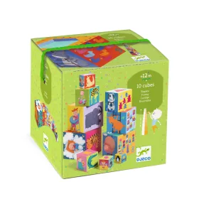   Toronyépítő kocka - Mulatságos építő - 10 funny blocks