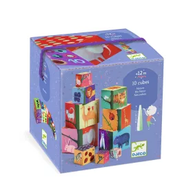   Toronyépítő kocka - Természet és állatok - 10 nature and animal blocks