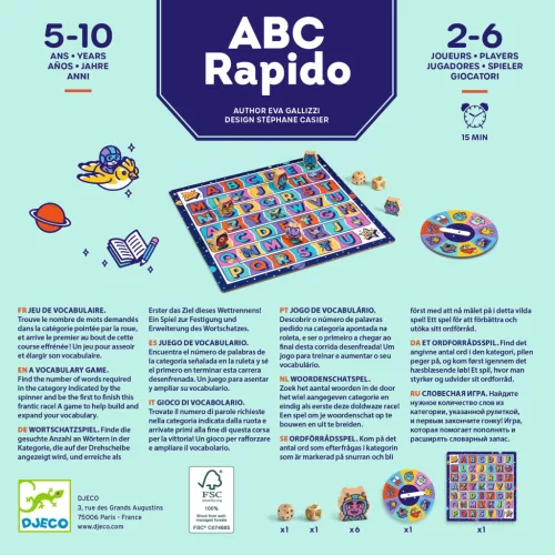 Társasjáték - Szókincs bajnokság - ABC Rapido
