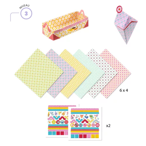 Origami - Doboz hajtogatás - Kirigami Small boxes