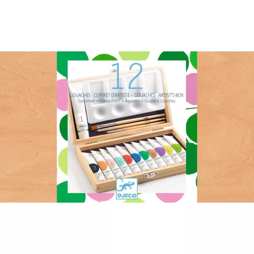 Művészeti műhely - Festő készlet - 12 Gouaches - Artist’s box
