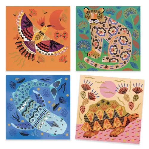 Kreatív nyomdakészlet - Minták és állatok - Patterns and animals