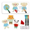 Mintázatok letörölhető krétatollal - Csinoskák - Cuties