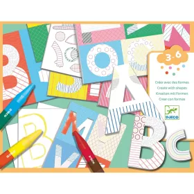   Kreatív készlet - Kiszínezett vicces ABC nagybetűim - A world to create, letters