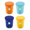 Gyurma - Pillegyurma 4 színben - 4 tubs of play dough, Plain flour