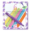 Filctoll készlet - 6 fedő szín, "80-as évek" - 6 opaque markers