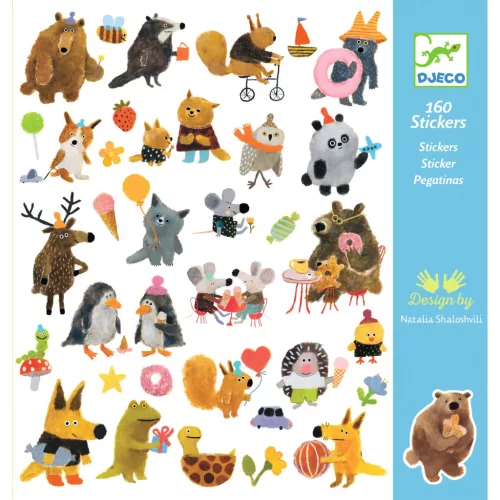 Matricák - Bundás barátok - Fluffy friends