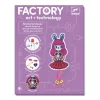 E-textil műhely - Nyuszilány kitűző - Brooch - Bunny girl