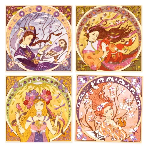 Művészeti műhely - Isteni - Inspired by Alfons Mucha - Divine