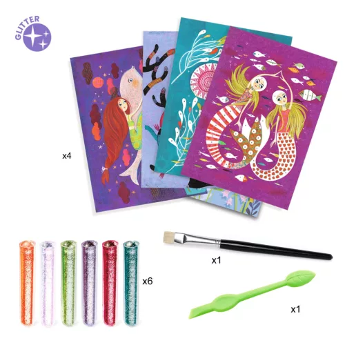 Csillámkép készítés - Sellők - Mermaids