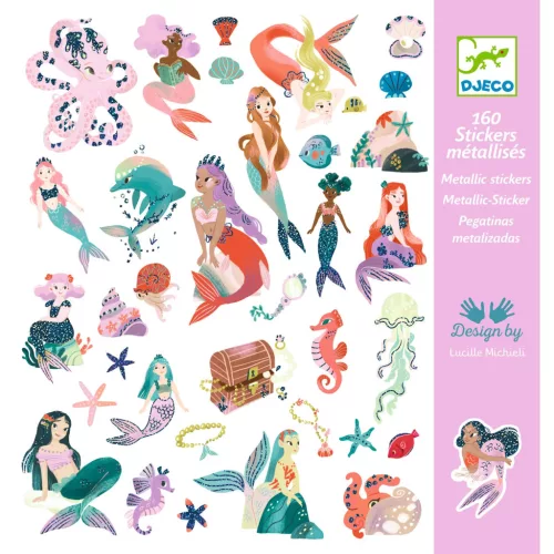 Matricák - Csillogó sellők - Sparkly mermaids