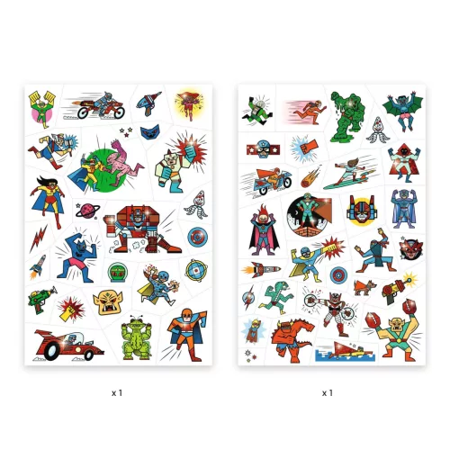 Tetováló matricák - Szupehősök - Heroes vs villains