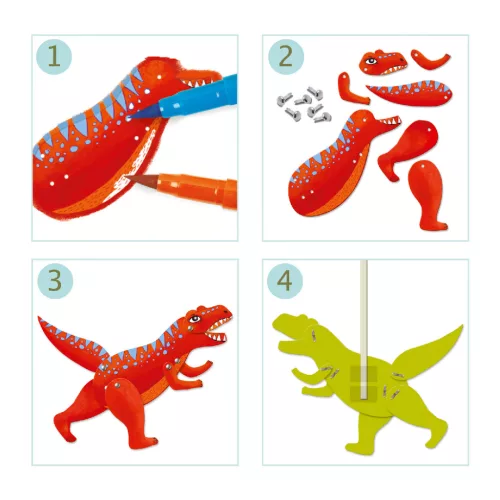 Kapcsos képkészítés - Dinszauruszok - Dinos