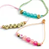 Ékszerkészítő készlet - Betű gyöngyök - Alphabet beads