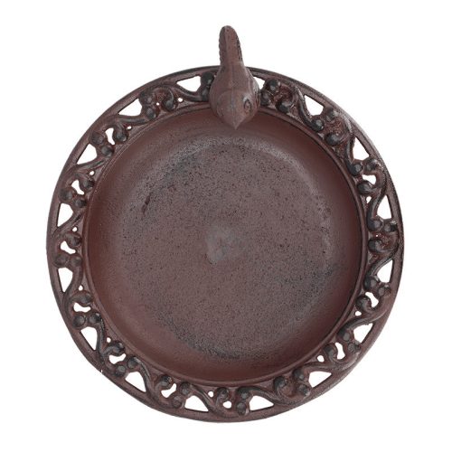 Öntöttvas álló madáritató és -etető, 38 cm