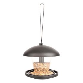   Modern stílusú felakasztható önadagolós madáretető, 19 cm átmérőjű