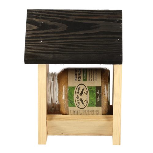 Fa madáretető mogyoróvaj tartóval, 20,8 cm