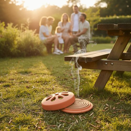 Szúnyogriasztó spirál terrakotta tartóban