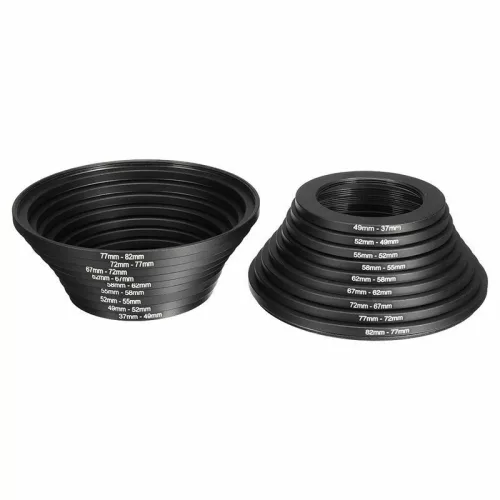 step up down ring menetbővítő szűkítő gyűrű készlet 18 db 37-82mm