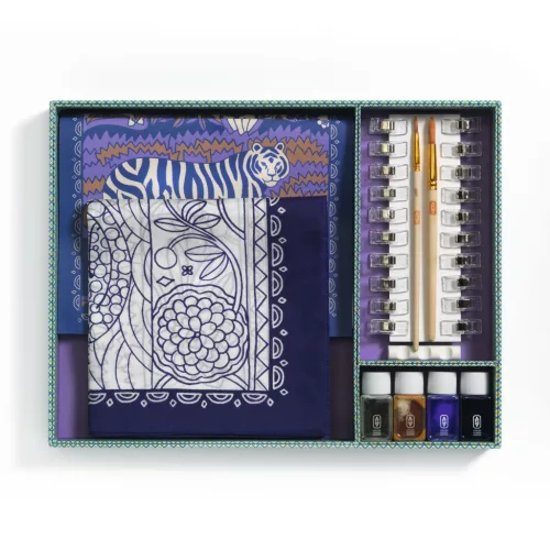 Műterem 10 - Selyem festés, Tigrisek  - Atelier 10, Silk Painting