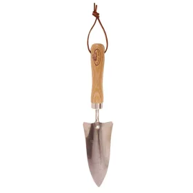   Rozsdamentes acél palántázó ásó, kőrisfa nyéllel, 32 cm