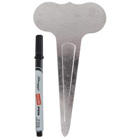 Fém növény jelölölő szett, 6 db-os, 19 cm