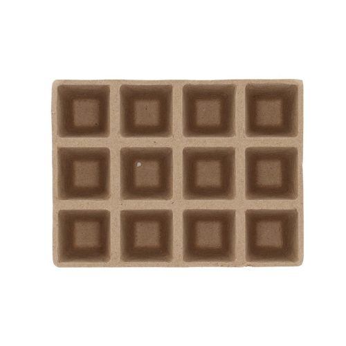 Biológiailag lebomló papír palántanevelő tálca, ültető szett, 3 db-os, S