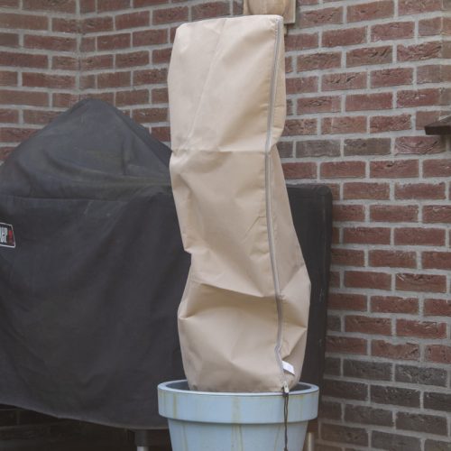 Levegő, fény és csapadék áteresztő fagyvédő huzat, növénytakaró, zipzárral és összehúzó madzaggal, 50 x 100 cm, 2 db-os szett