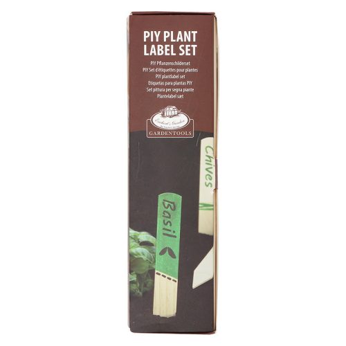 Kifesthető palánta és növény jelölő szett, festékkel, ecsettel, festő sablonnal és jelölővel