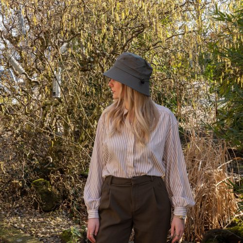 Halász sapka vízálló anyagból, 28,5 cm átmérőjű