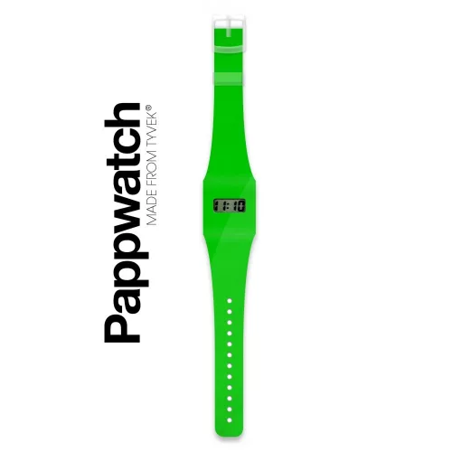 Papír karóra - GREEN / NEON - Pappwatch