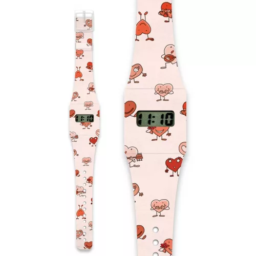 Papír karóra - HEARTS - Pappwatch Kids