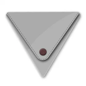   Háromszög pénztárca - SILBER / METALLIC - Triangle Purse Small