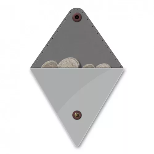 Háromszög pénztárca - SILBER / METALLIC - Triangle Purse Small